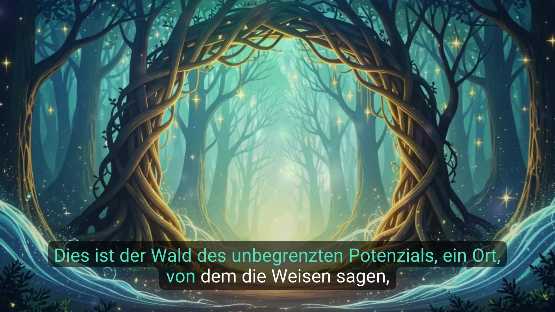 Eingang zum mystischen Wald des Potentials